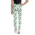 St. Patricks Day Shamrock Youth Leggings