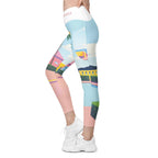 St. Tropez Crossover Leggings With Pockets