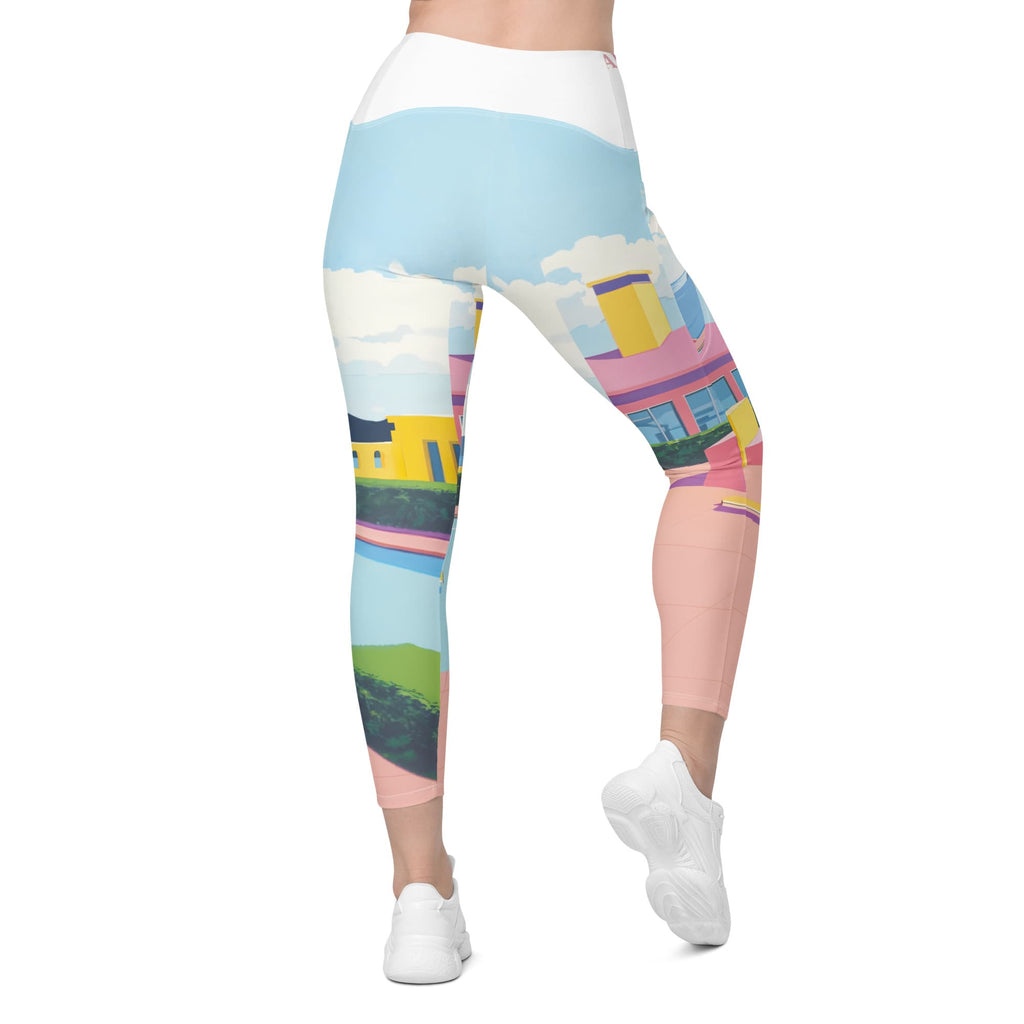 St. Tropez Crossover Leggings With Pockets