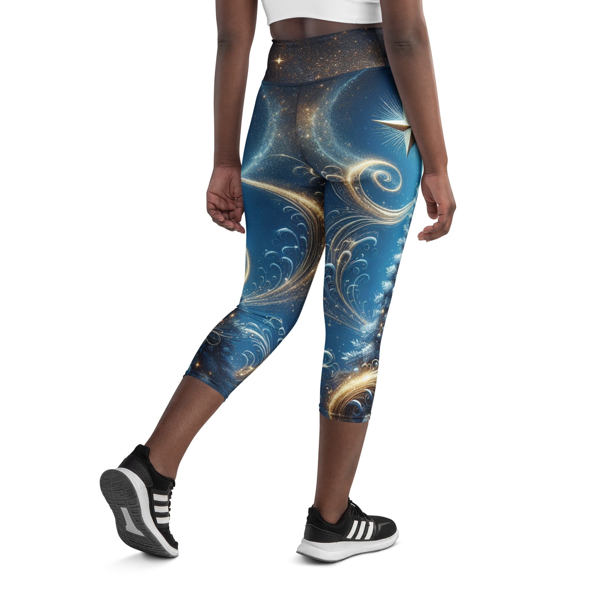 Starlit Christmas Yoga Capris