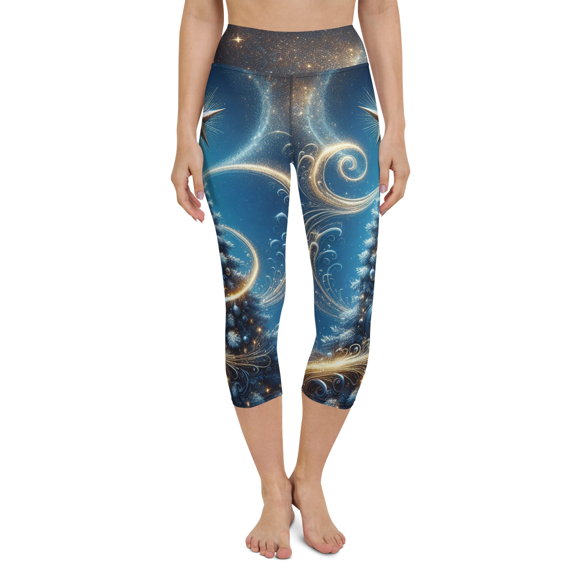 Starlit Christmas Yoga Capris