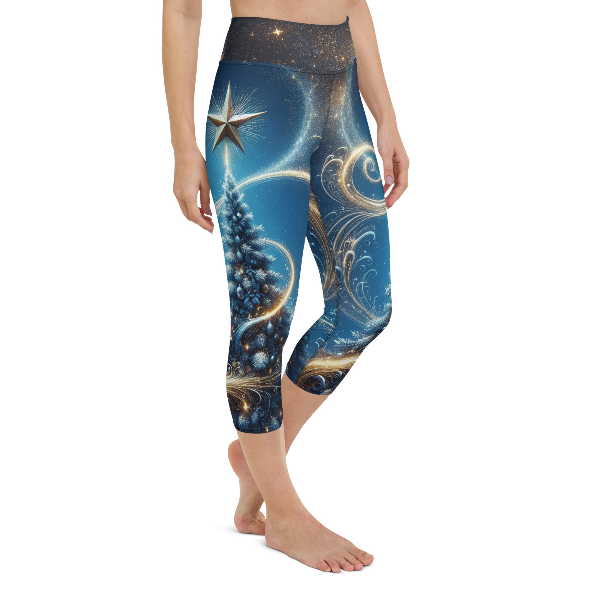 Starlit Christmas Yoga Capris