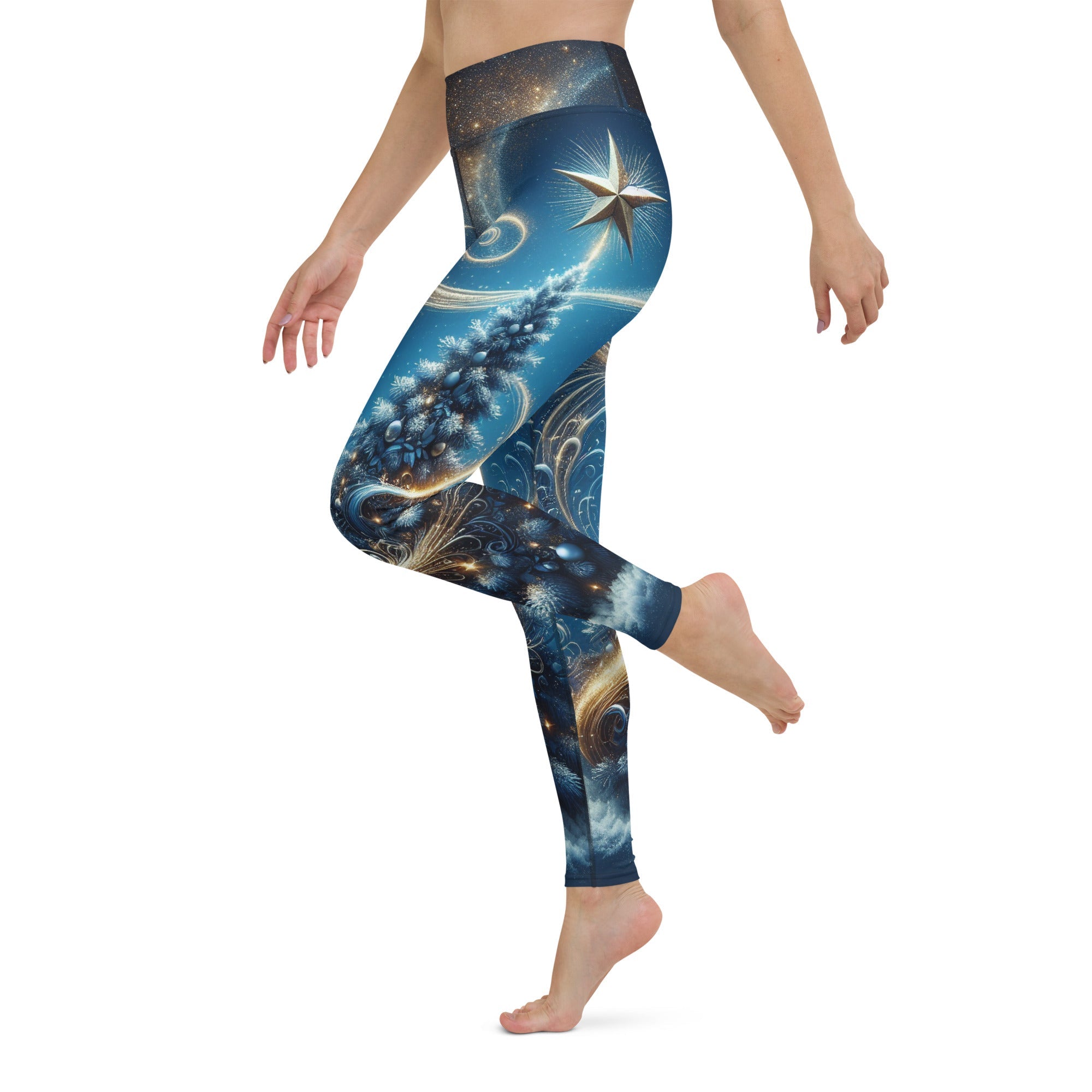 Starlit Christmas Yoga Leggings