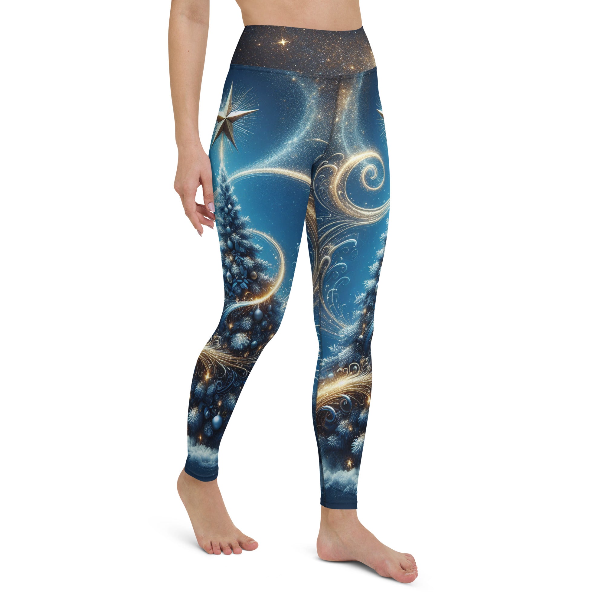 Starlit Christmas Yoga Leggings