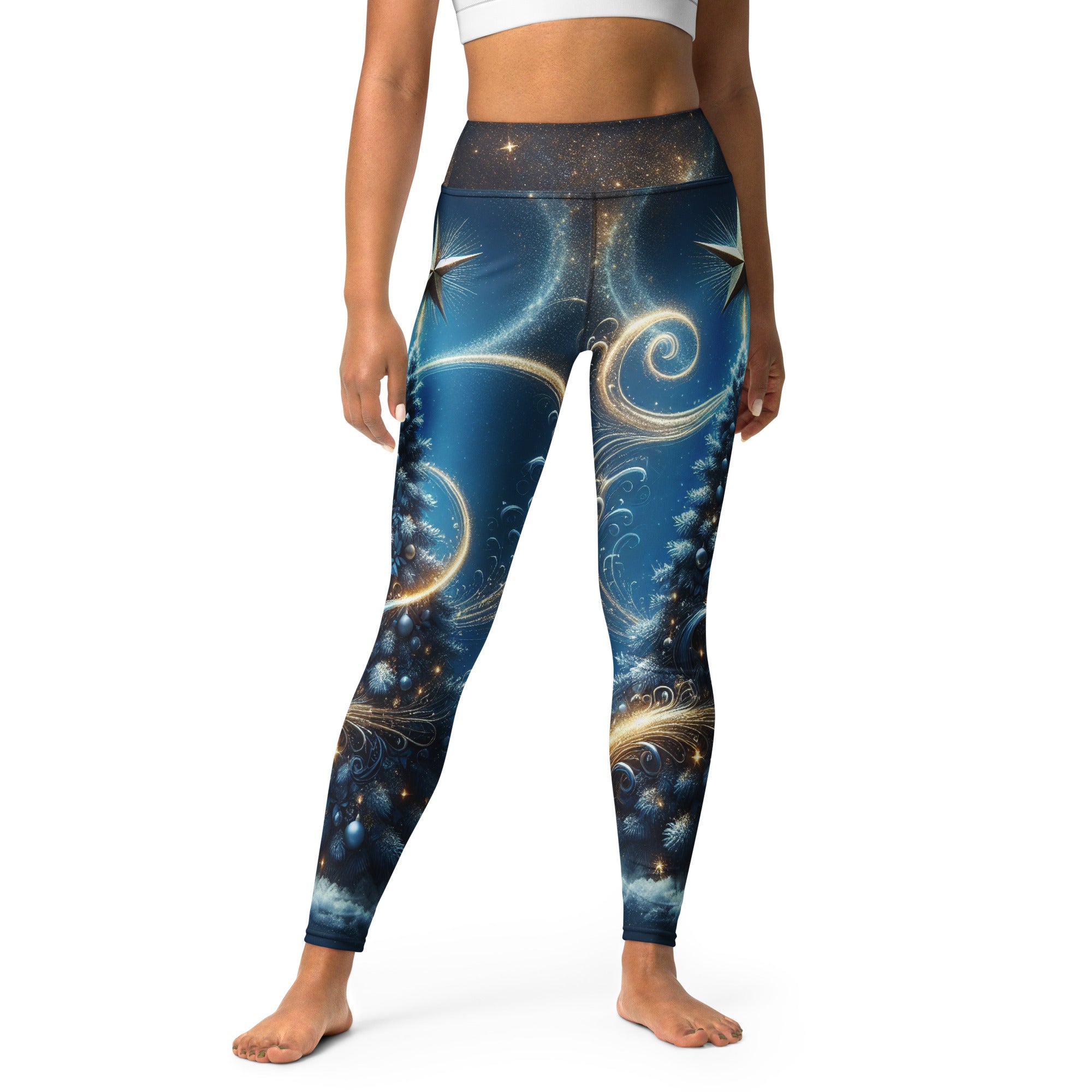 Starlit Christmas Yoga Leggings