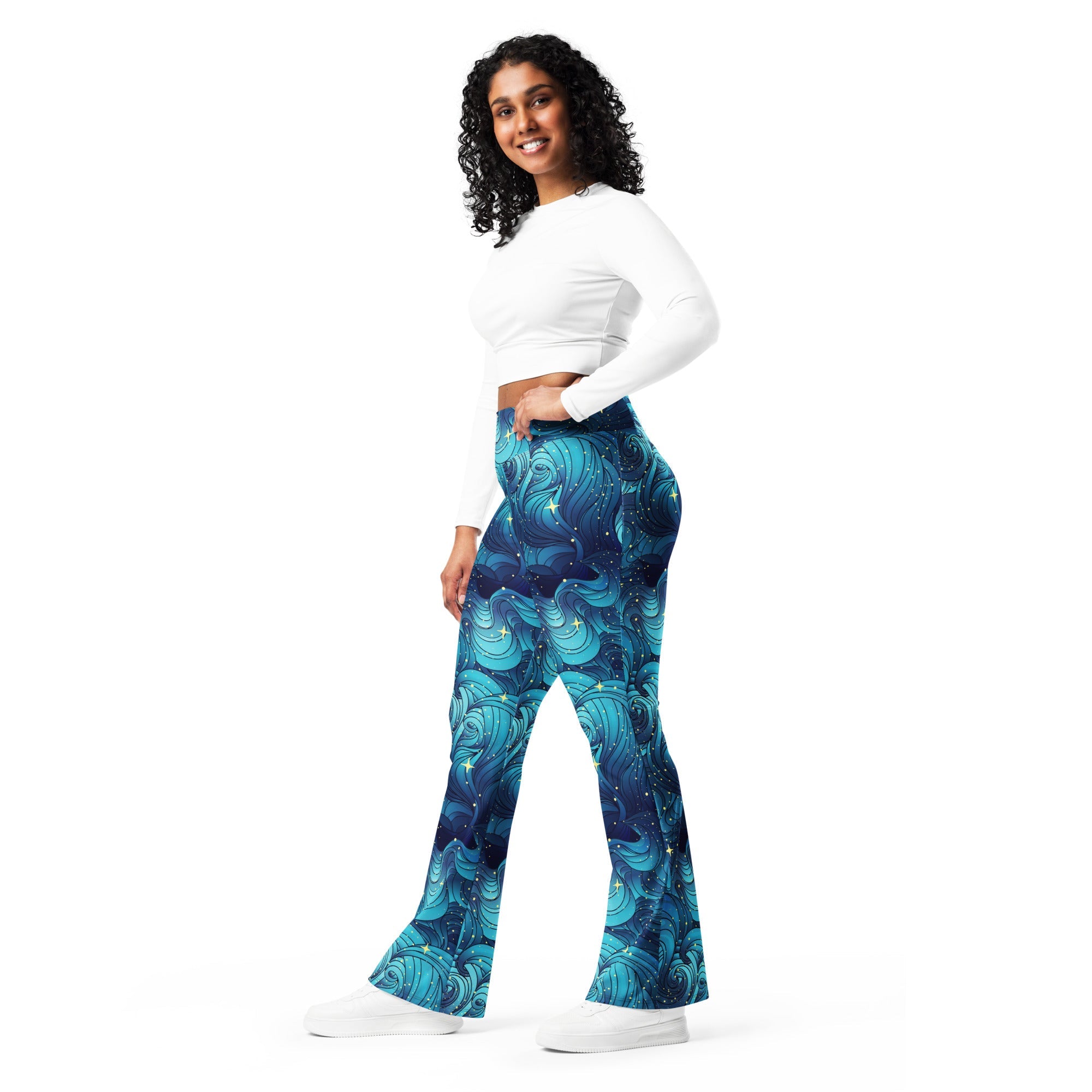 Starry Night Flare Leggings
