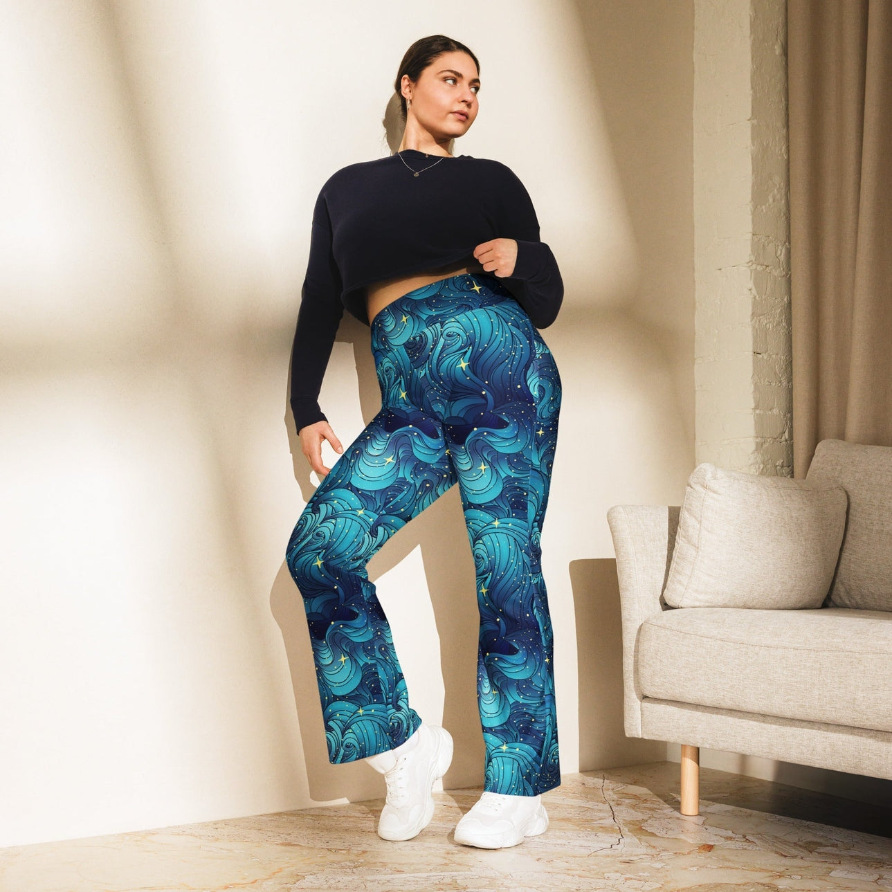 Starry Night Flare Leggings