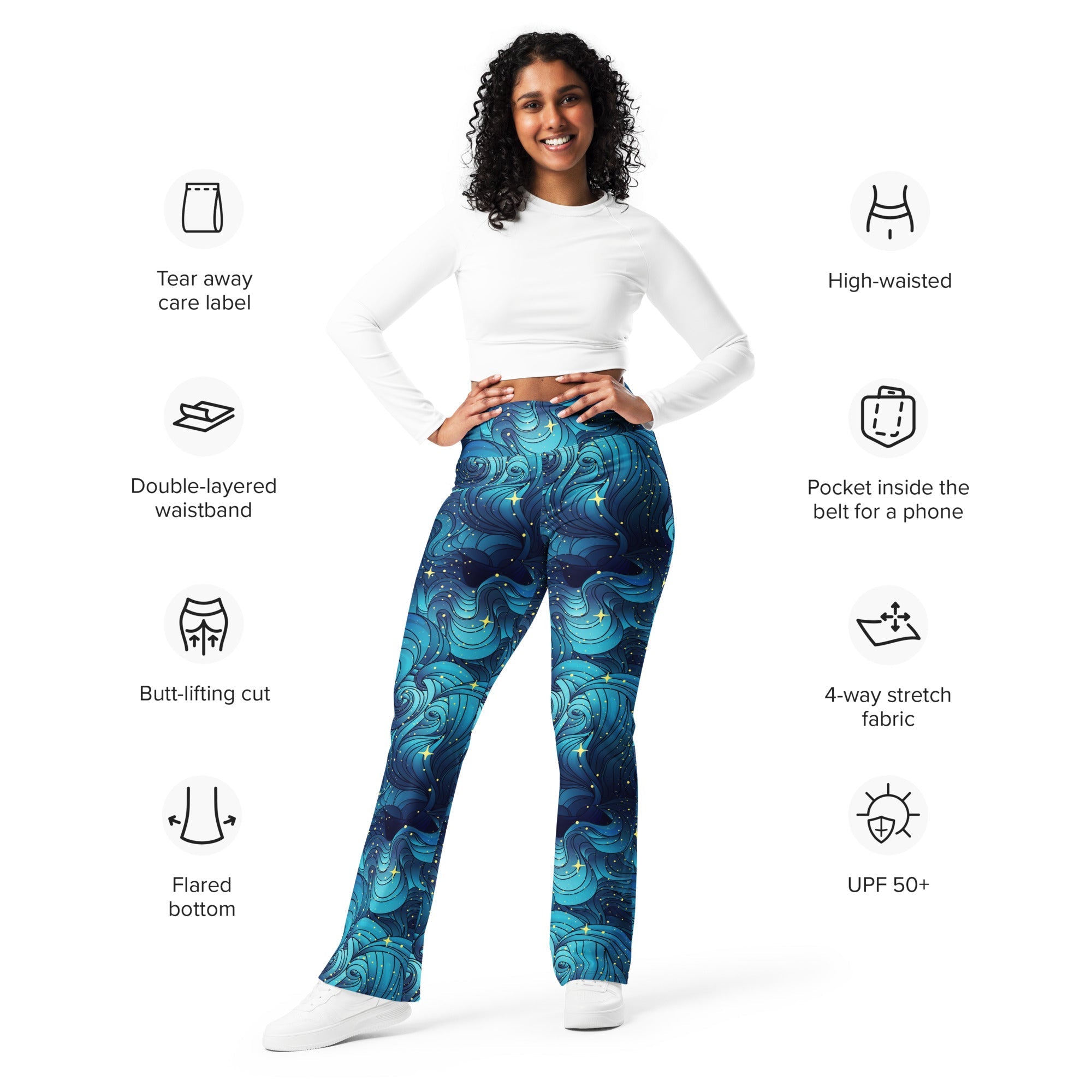 Starry Night Flare Leggings