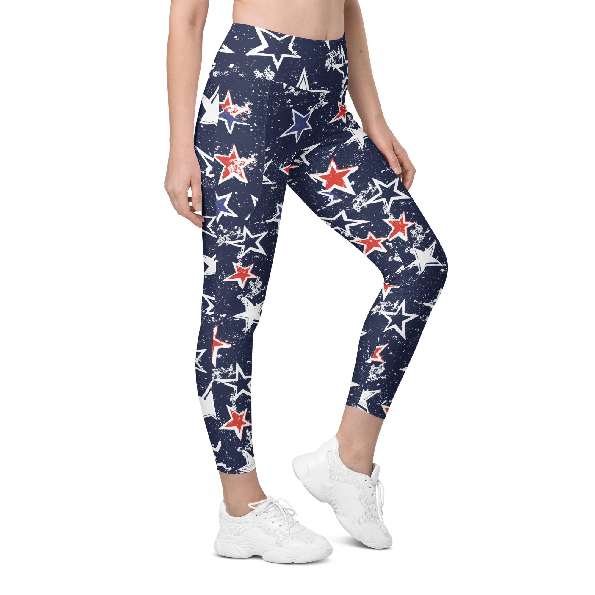 Stars of Liberty Leggings With Pockets