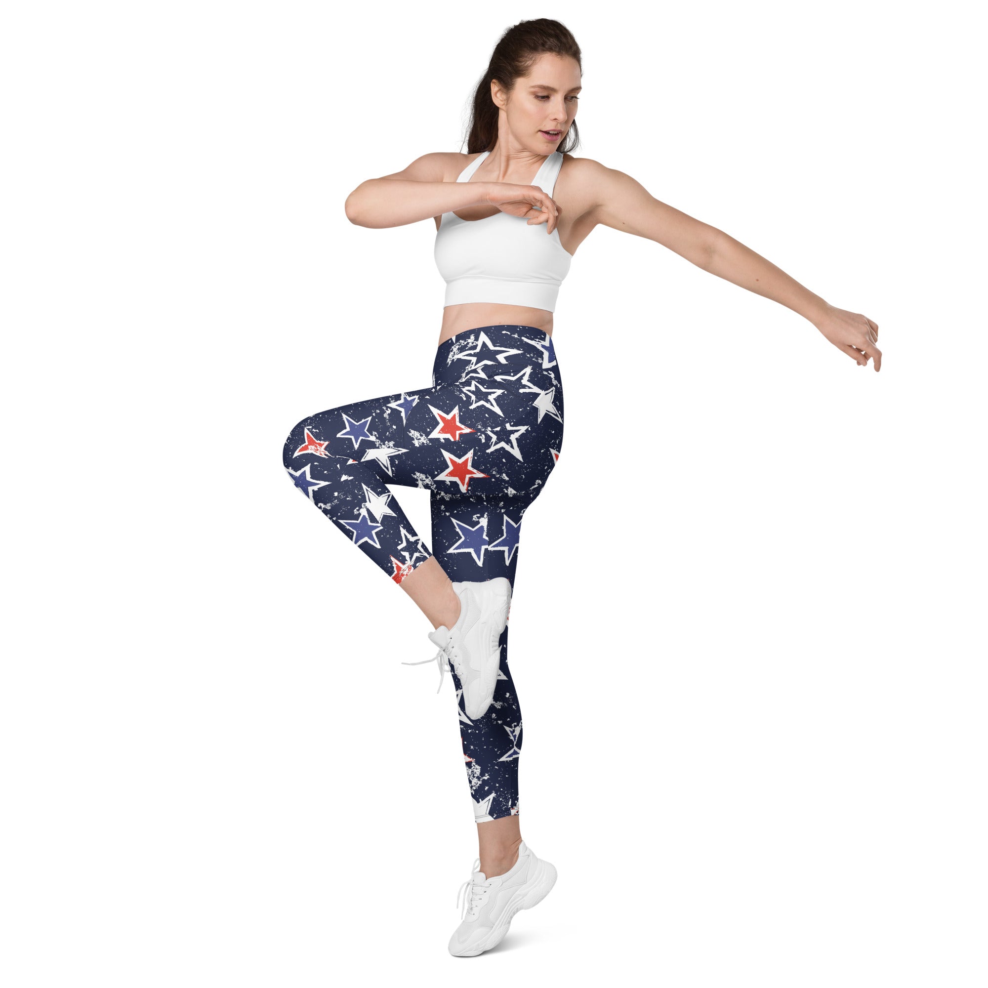 Stars of Liberty Leggings With Pockets