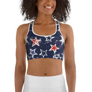 Stars of Liberty Sports Bra