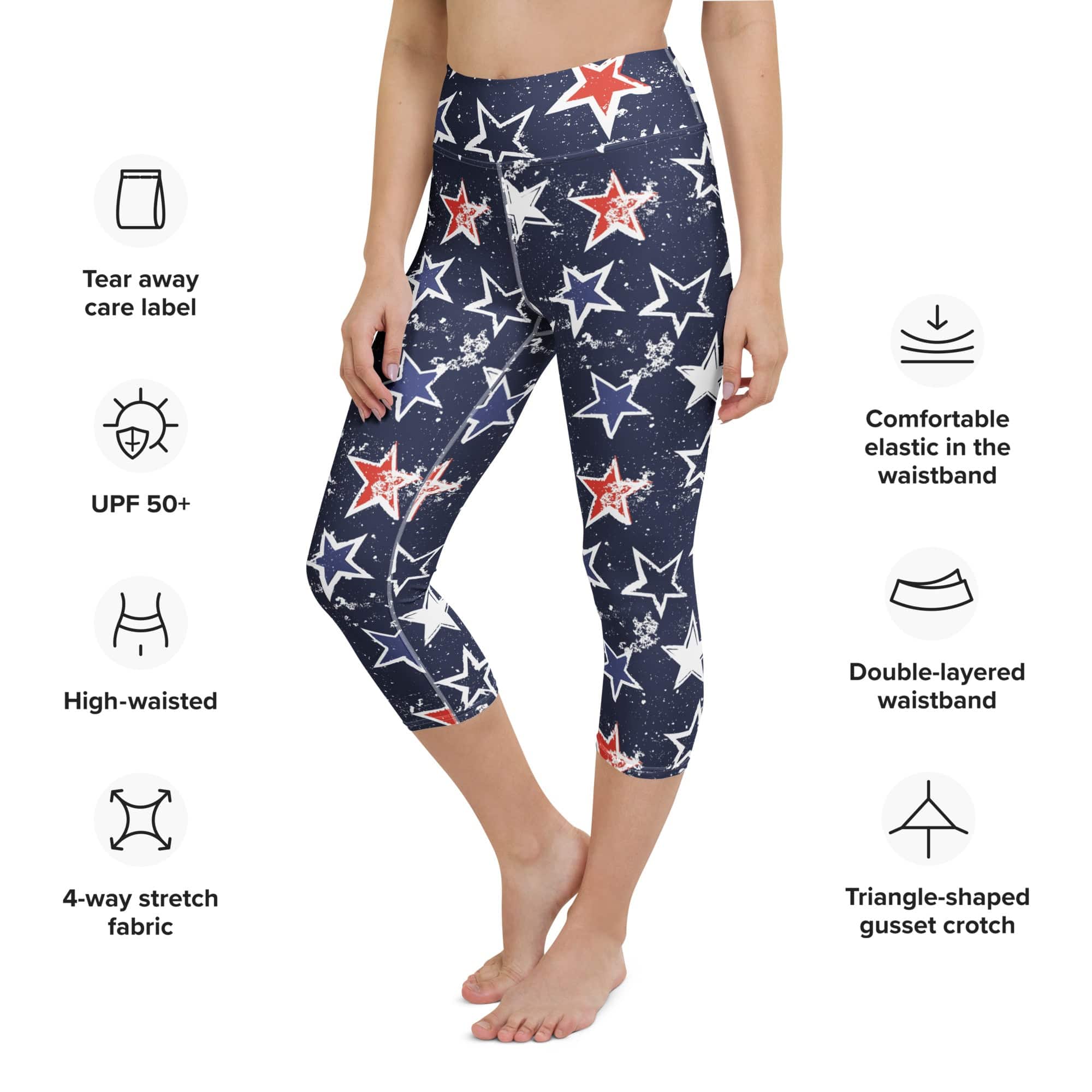 Stars of Liberty Yoga Capris