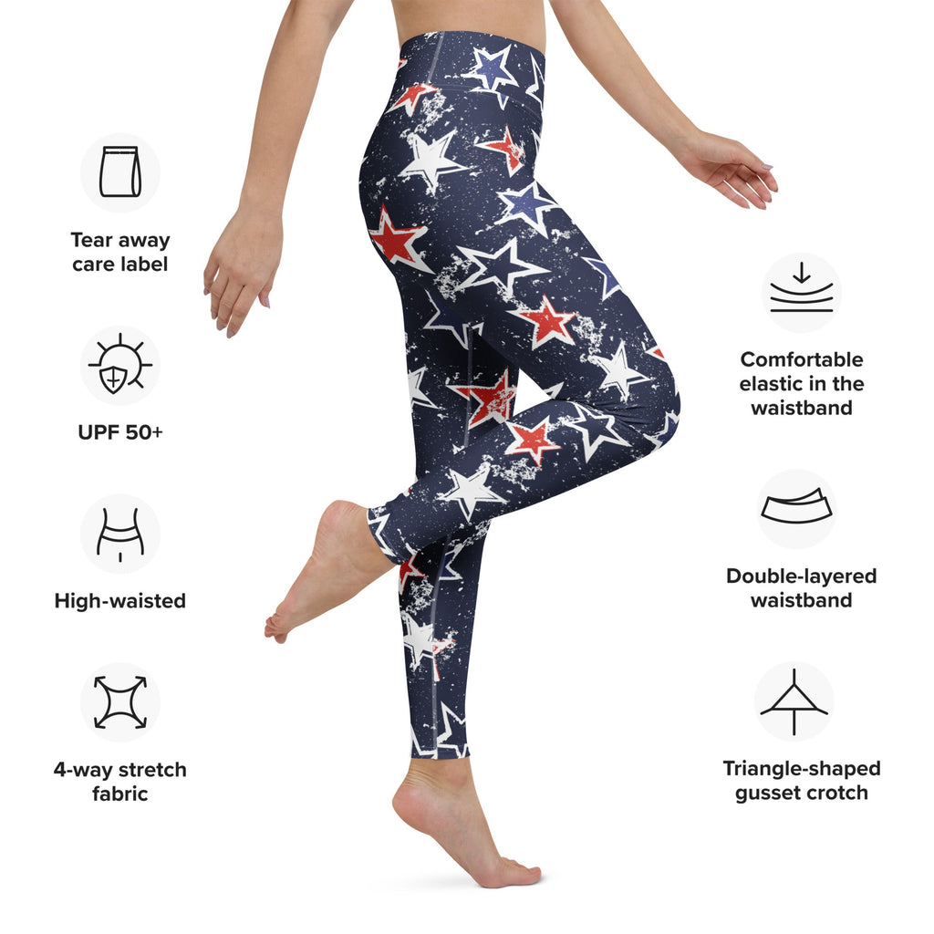 Stars of Liberty Yoga Leggings