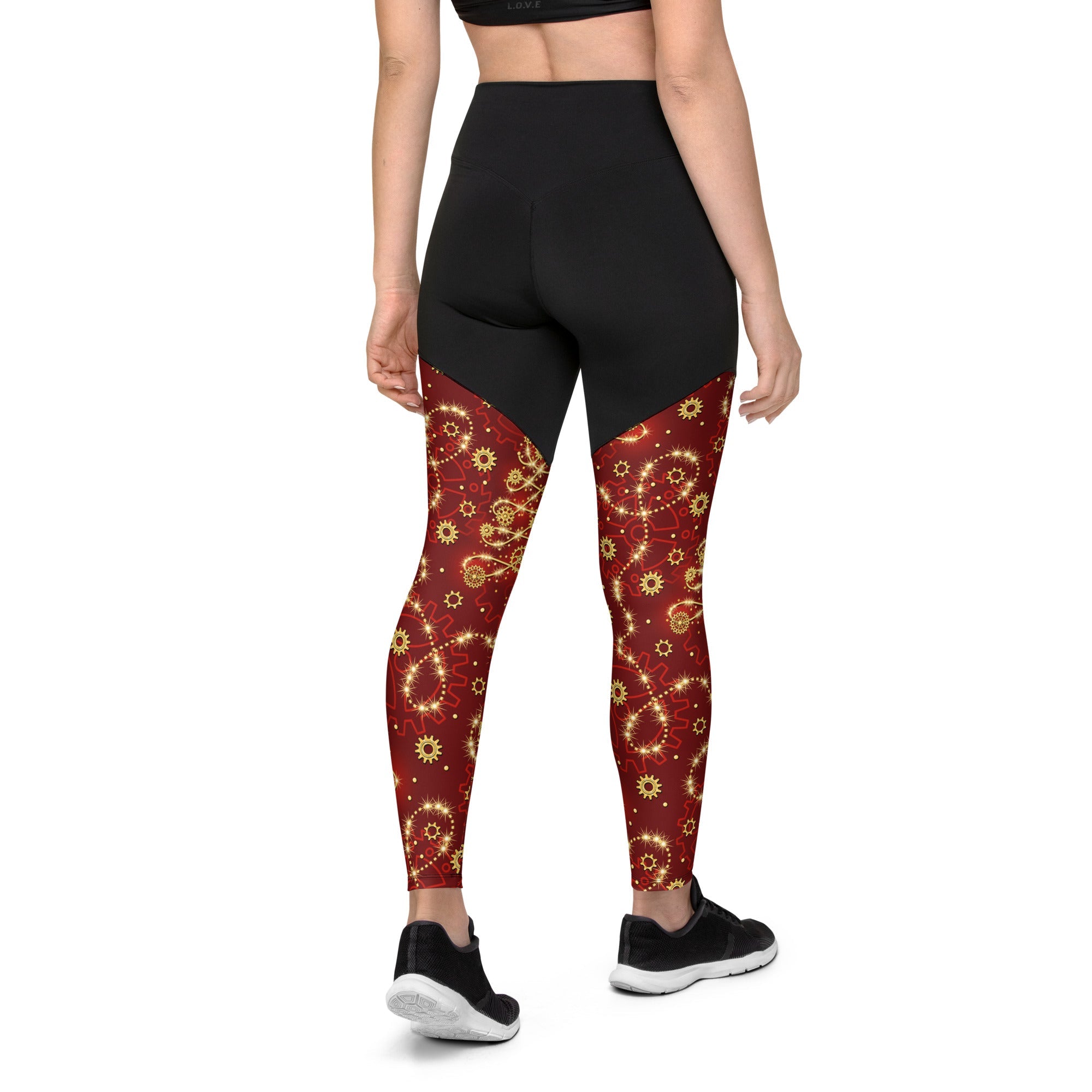 Steampunk Christmas Compression Leggings