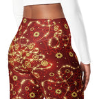 Steampunk Christmas Flare Leggings