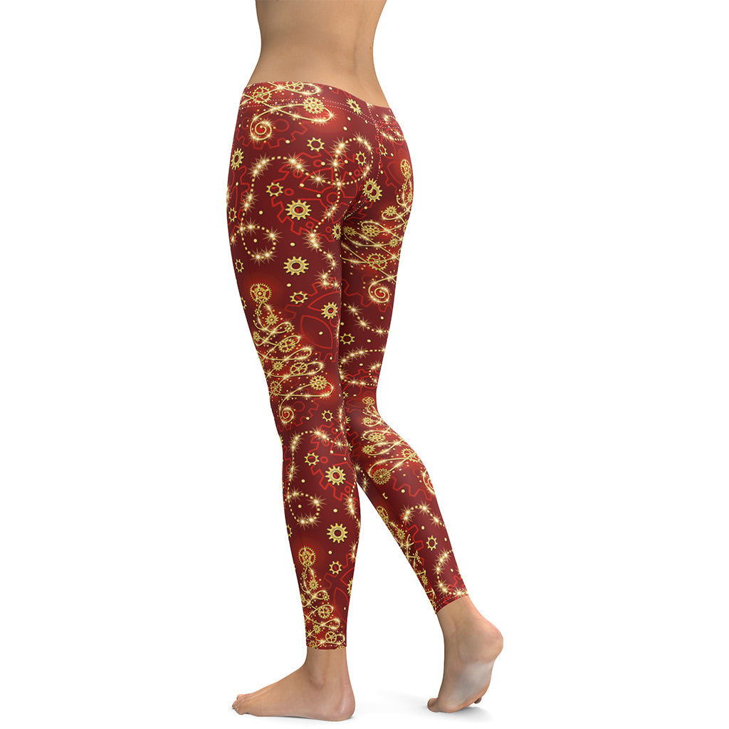 Steampunk Christmas Leggings