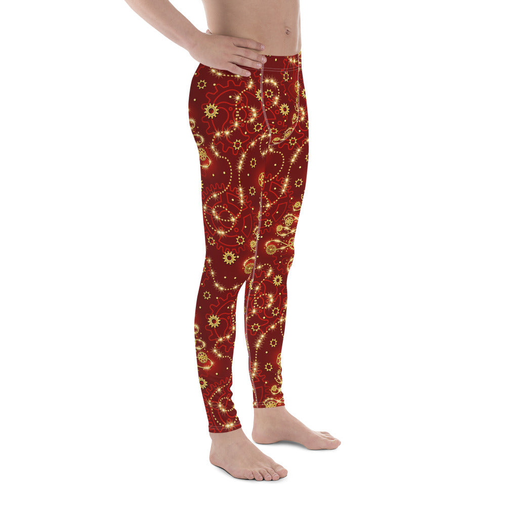 Steampunk Christmas Men's Leggings