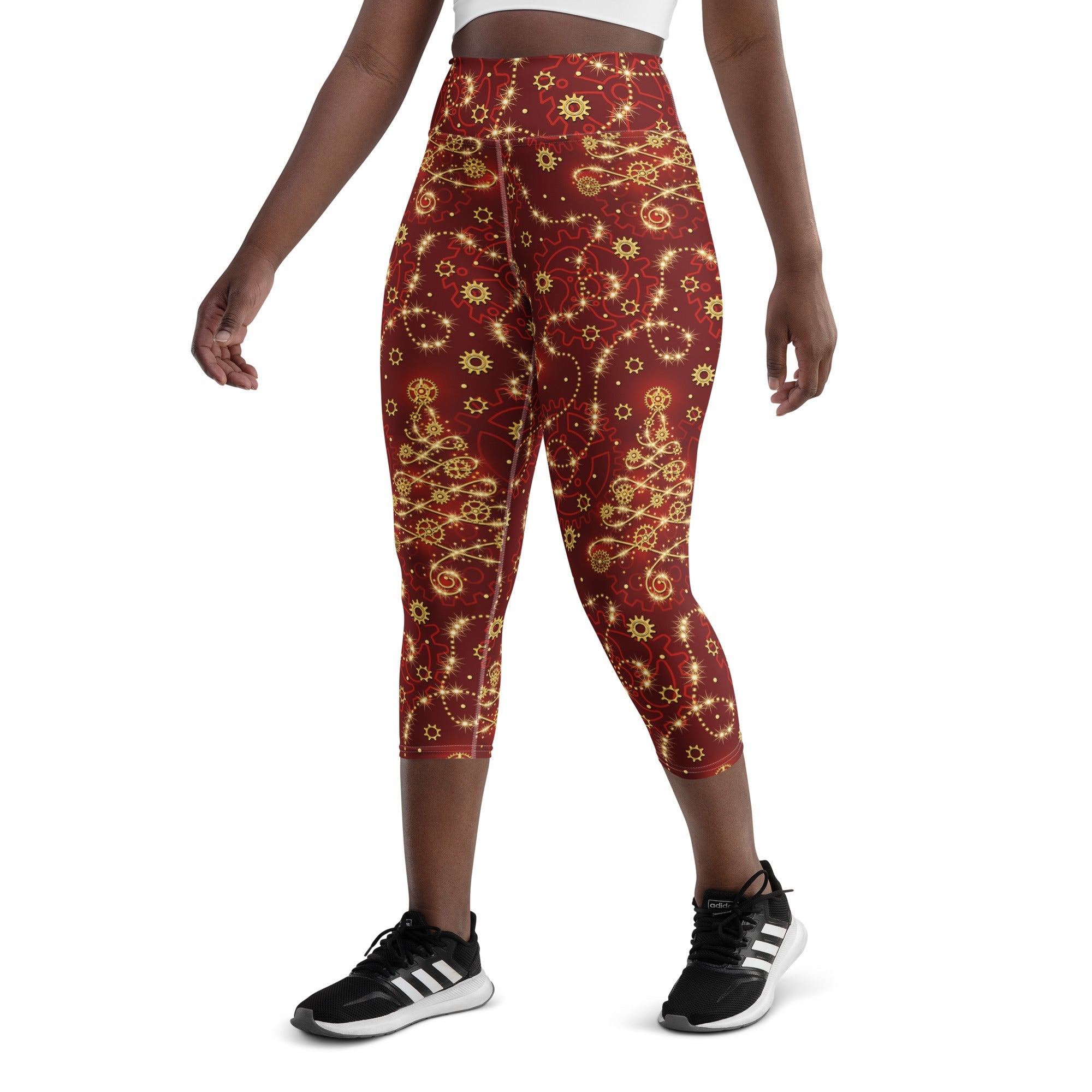 Steampunk Christmas Yoga Capris