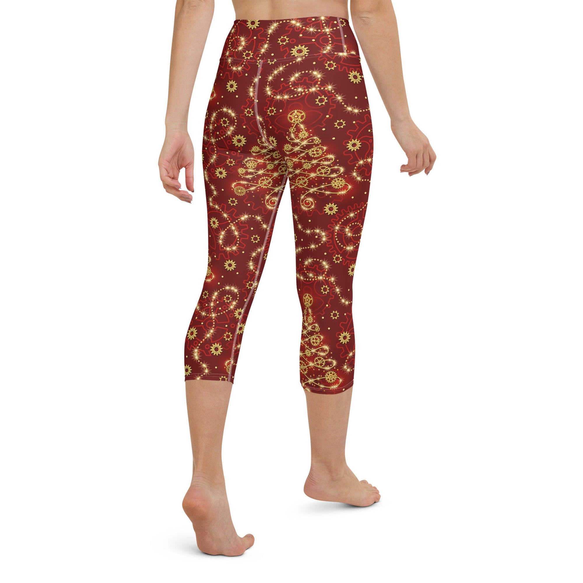 Steampunk Christmas Yoga Capris