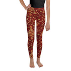 Steampunk Christmas Youth Leggings