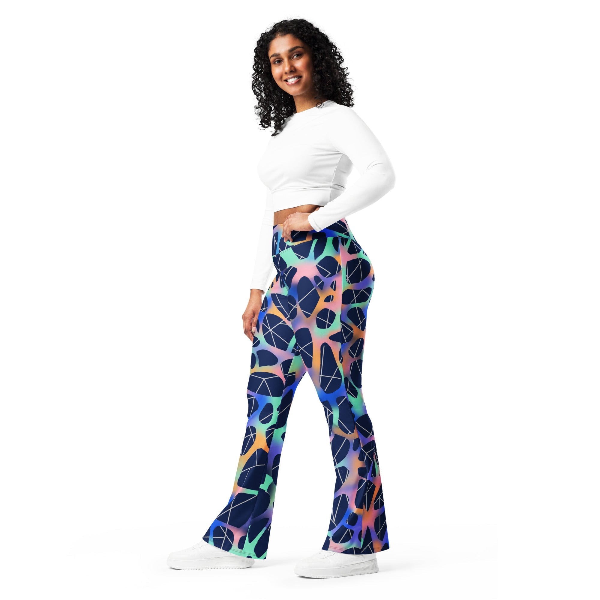 Stellar Web Flare Leggings