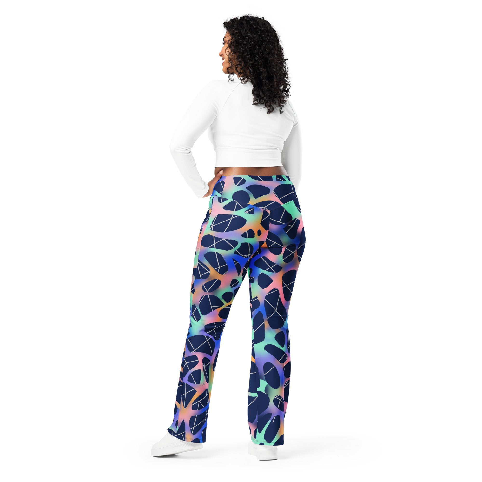 Stellar Web Flare Leggings