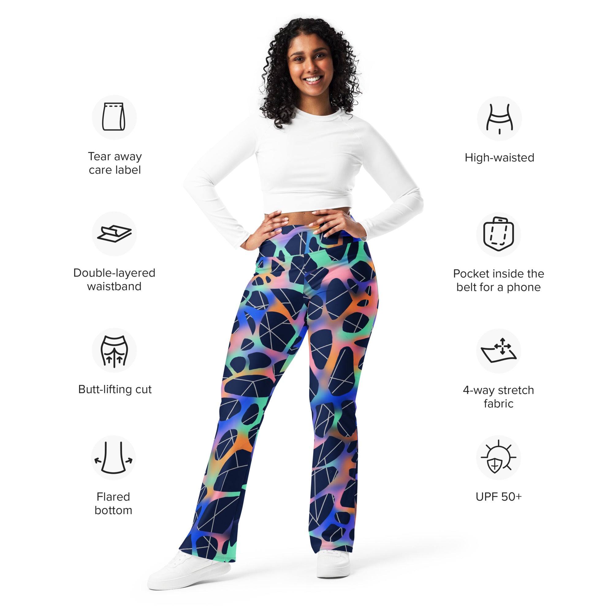 Stellar Web Flare Leggings