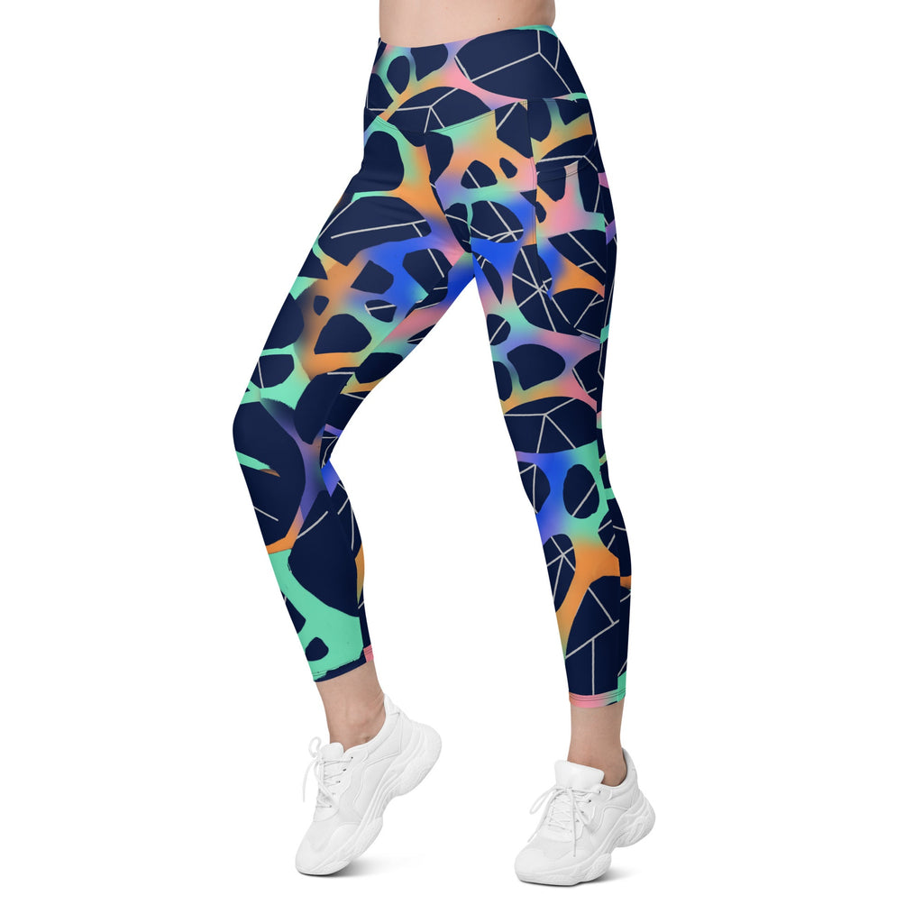 Stellar Web Leggings with Pockets