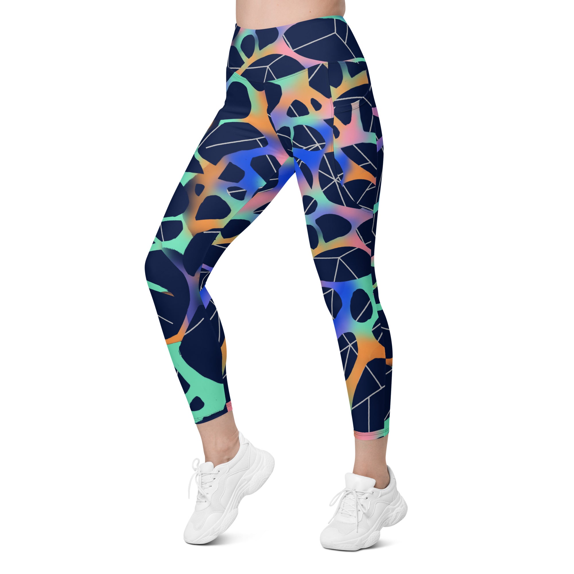 Stellar Web Leggings with Pockets