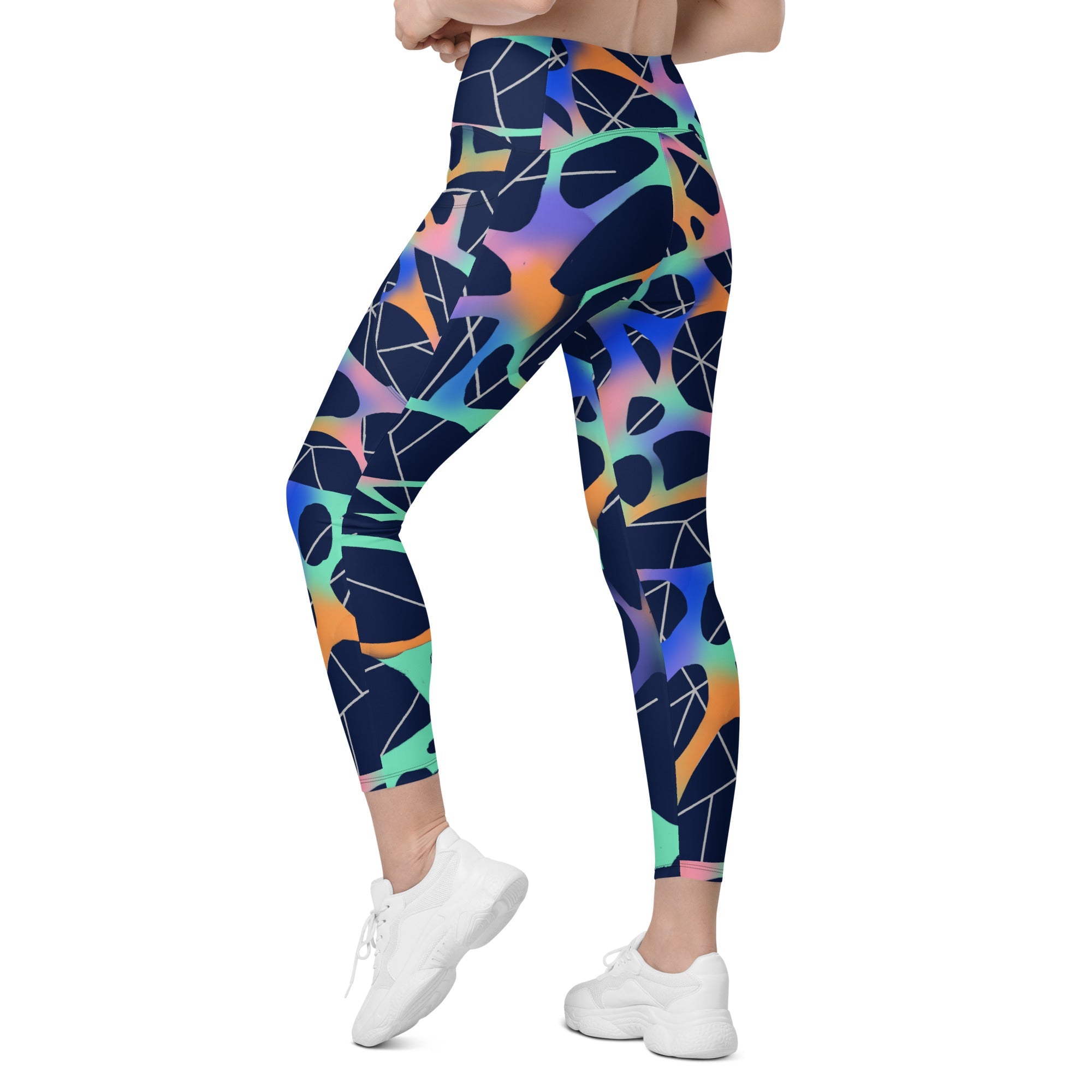 Stellar Web Leggings with Pockets