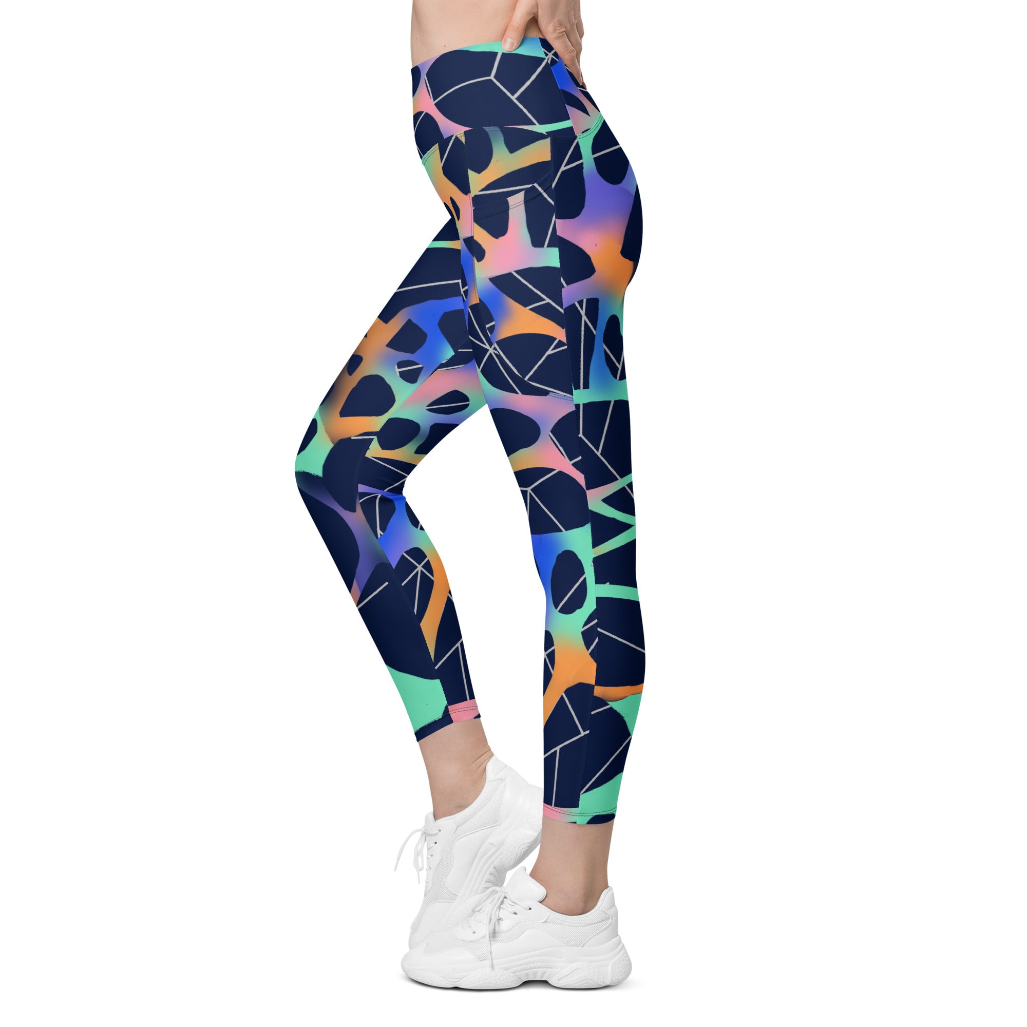 Stellar Web Leggings with Pockets