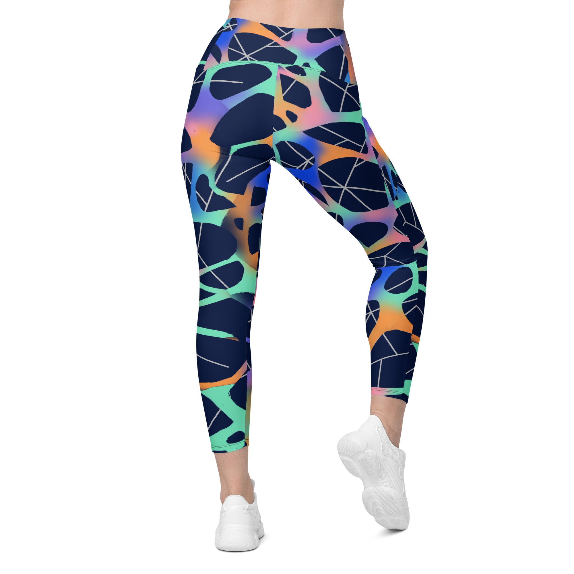 Stellar Web Leggings with Pockets