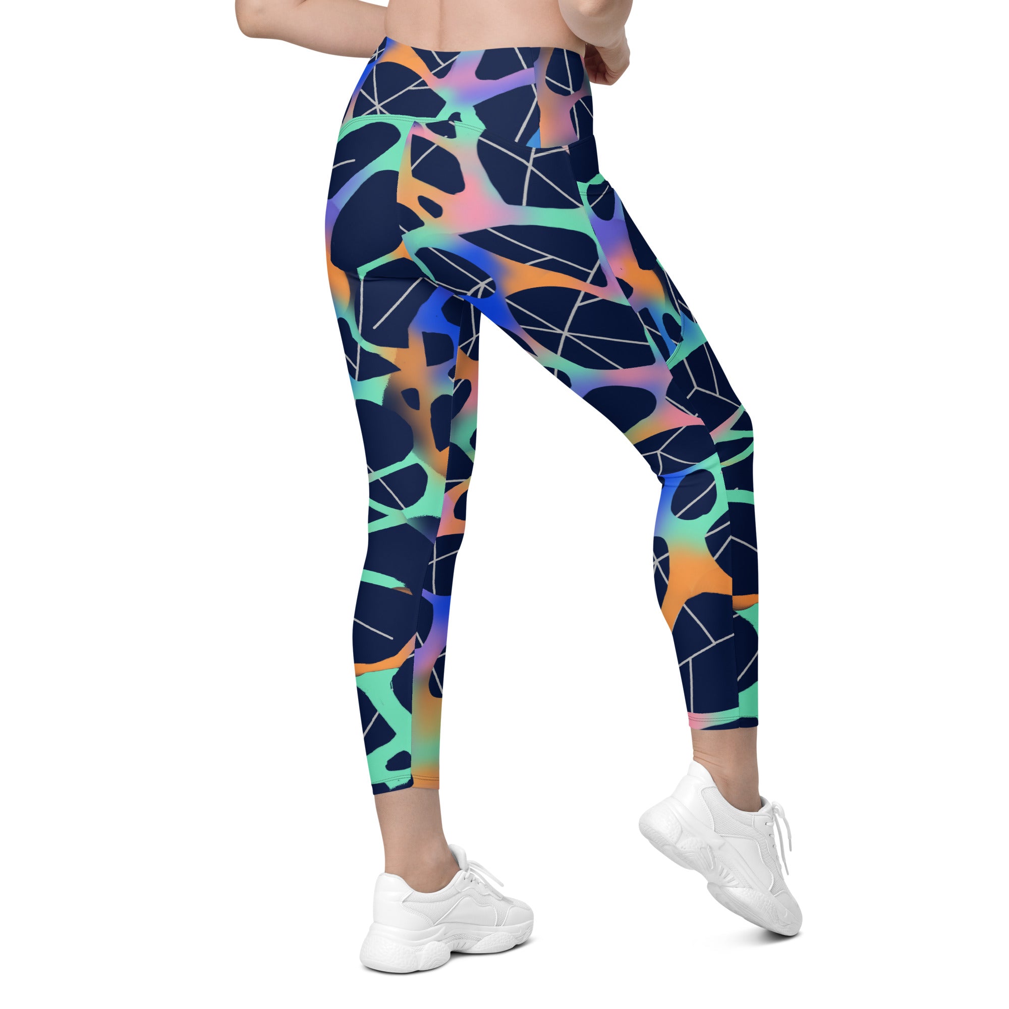 Stellar Web Leggings with Pockets