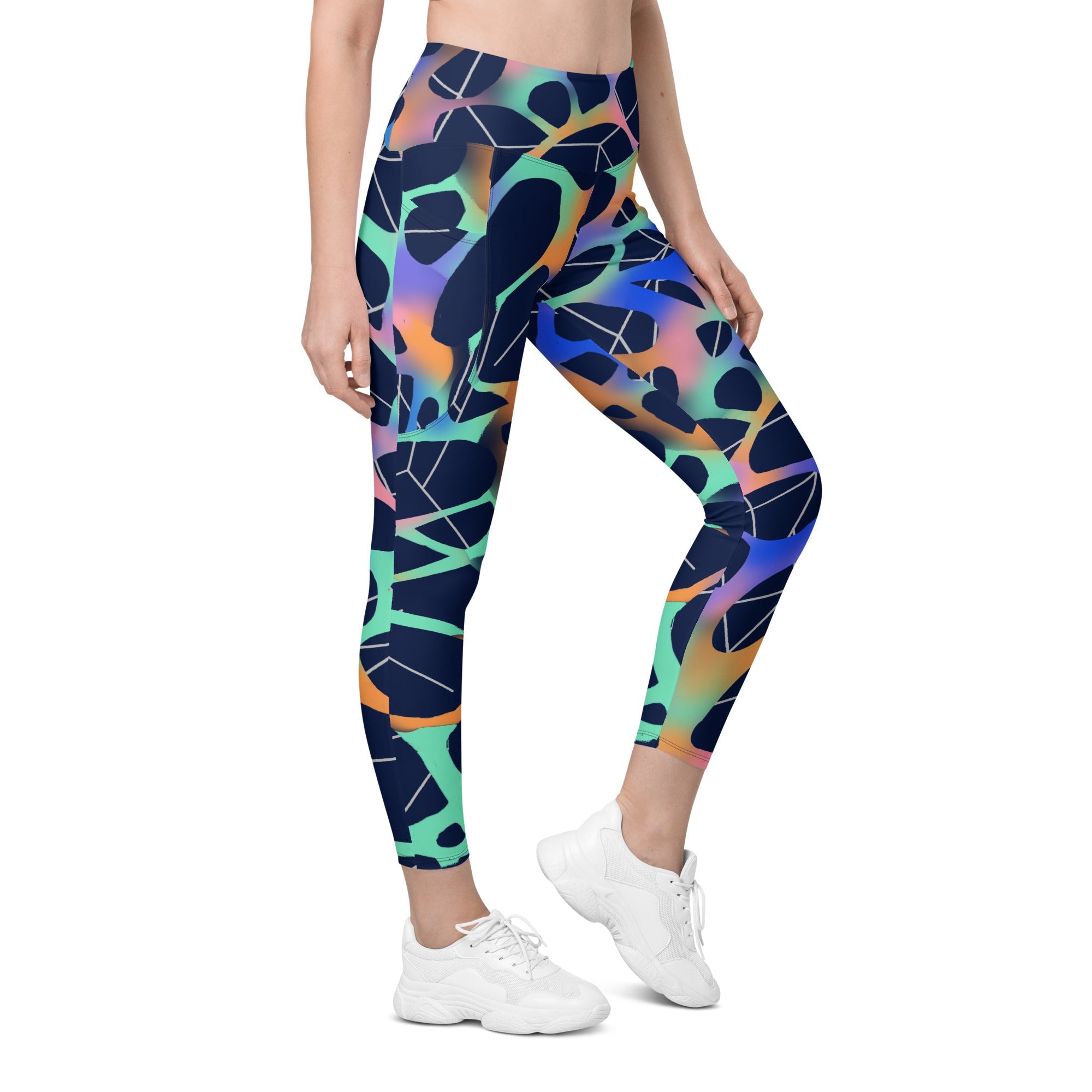 Stellar Web Leggings with Pockets