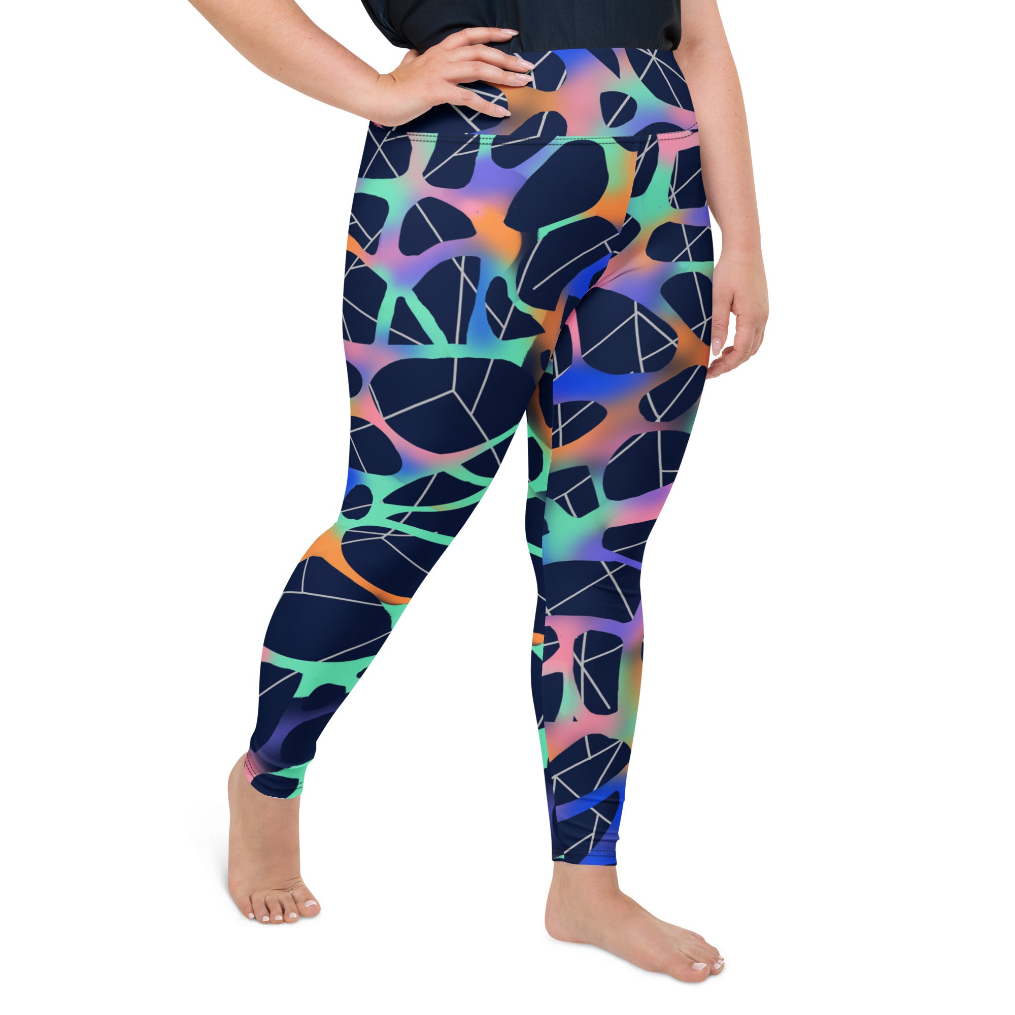 Stellar Web Plus Size Leggings