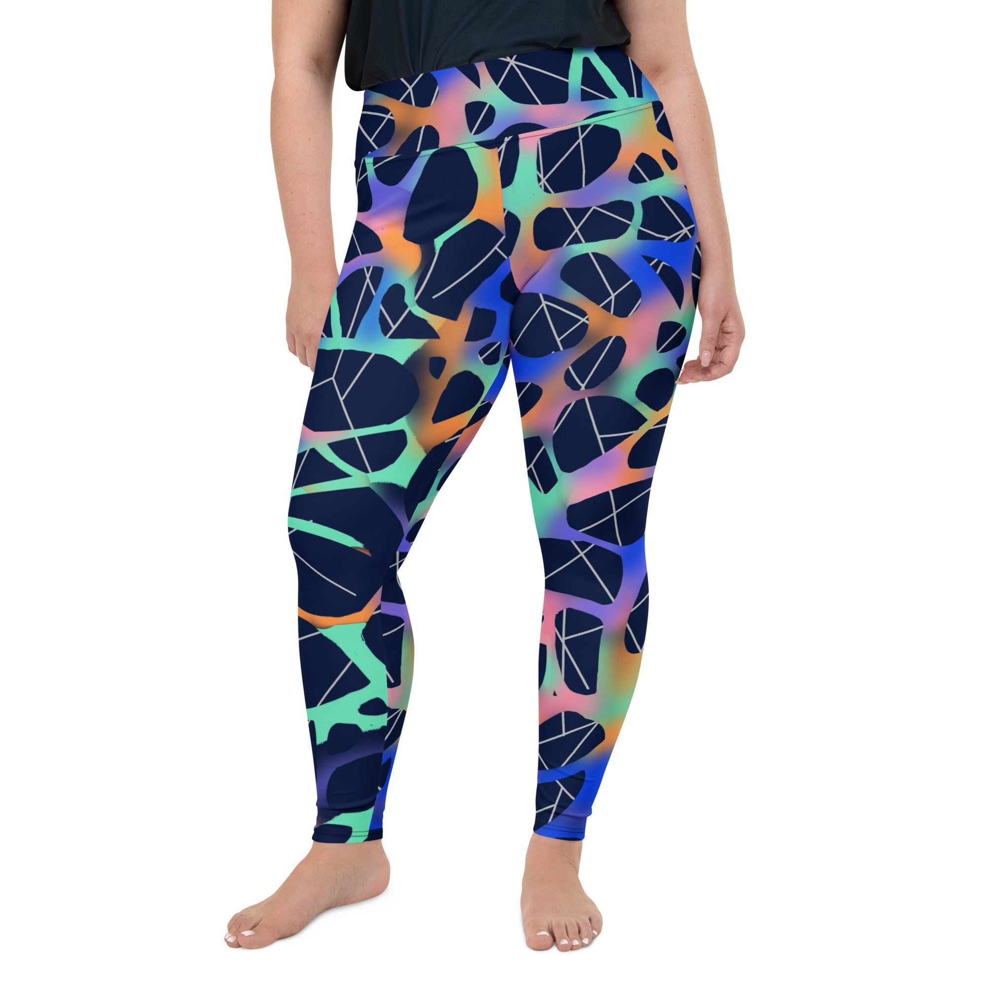 Stellar Web Plus Size Leggings