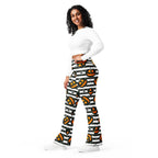 Striped Jack O'lanterns Flare Leggings