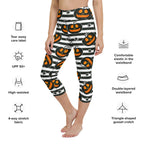Striped Jack O'lanterns Yoga Capris