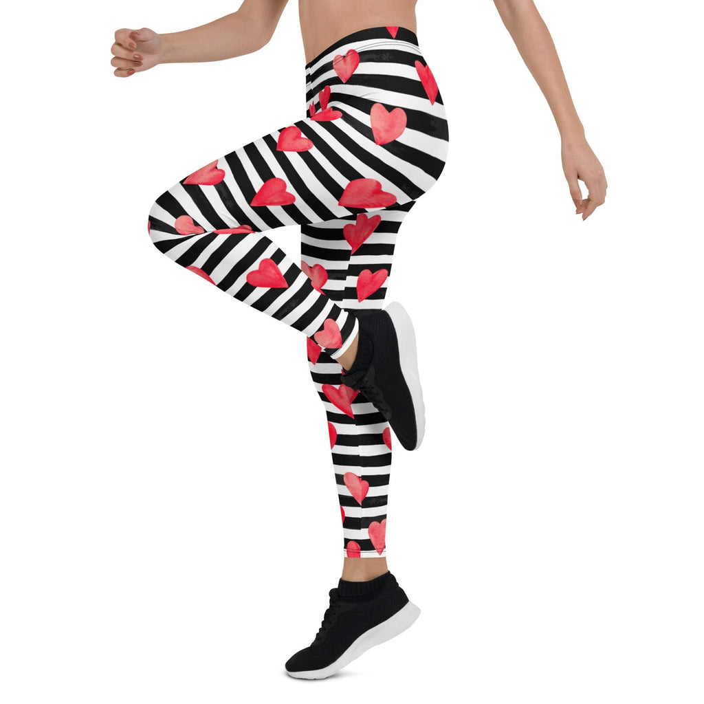 Stripes & Hearts Leggings