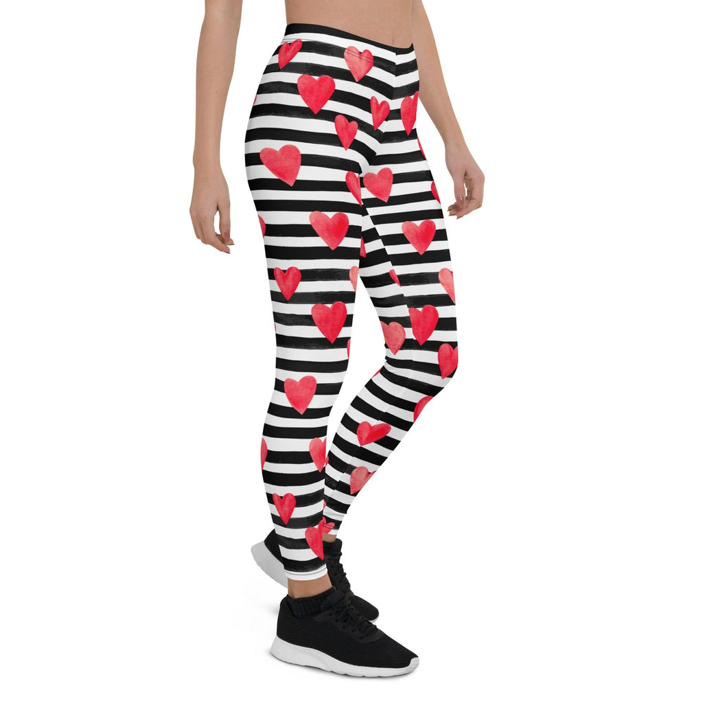 Stripes & Hearts Leggings