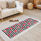 Stripes & Hearts Yoga Mat