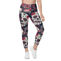 Sugar Skull Leggings With Pockets