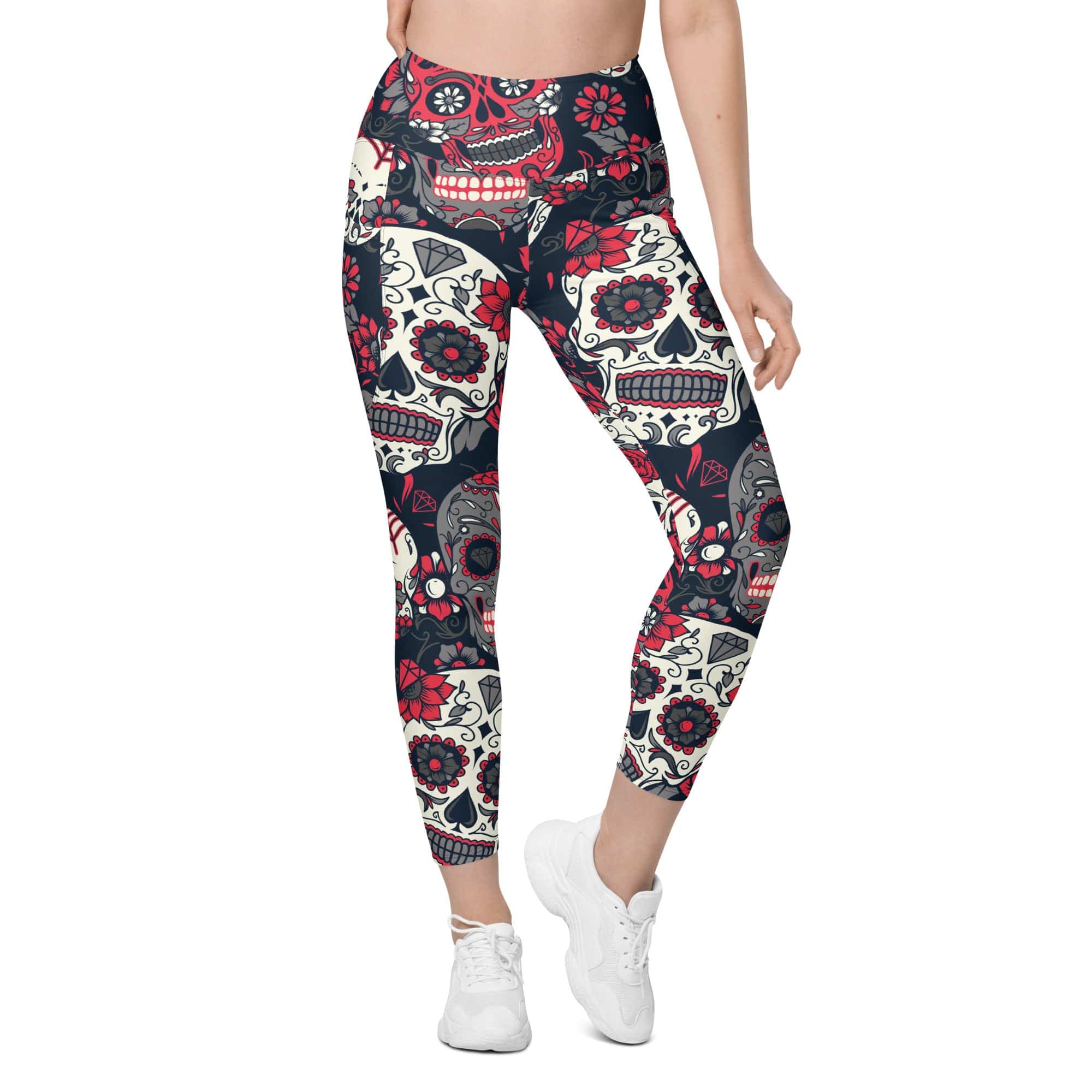 Sugar Skull Leggings With Pockets