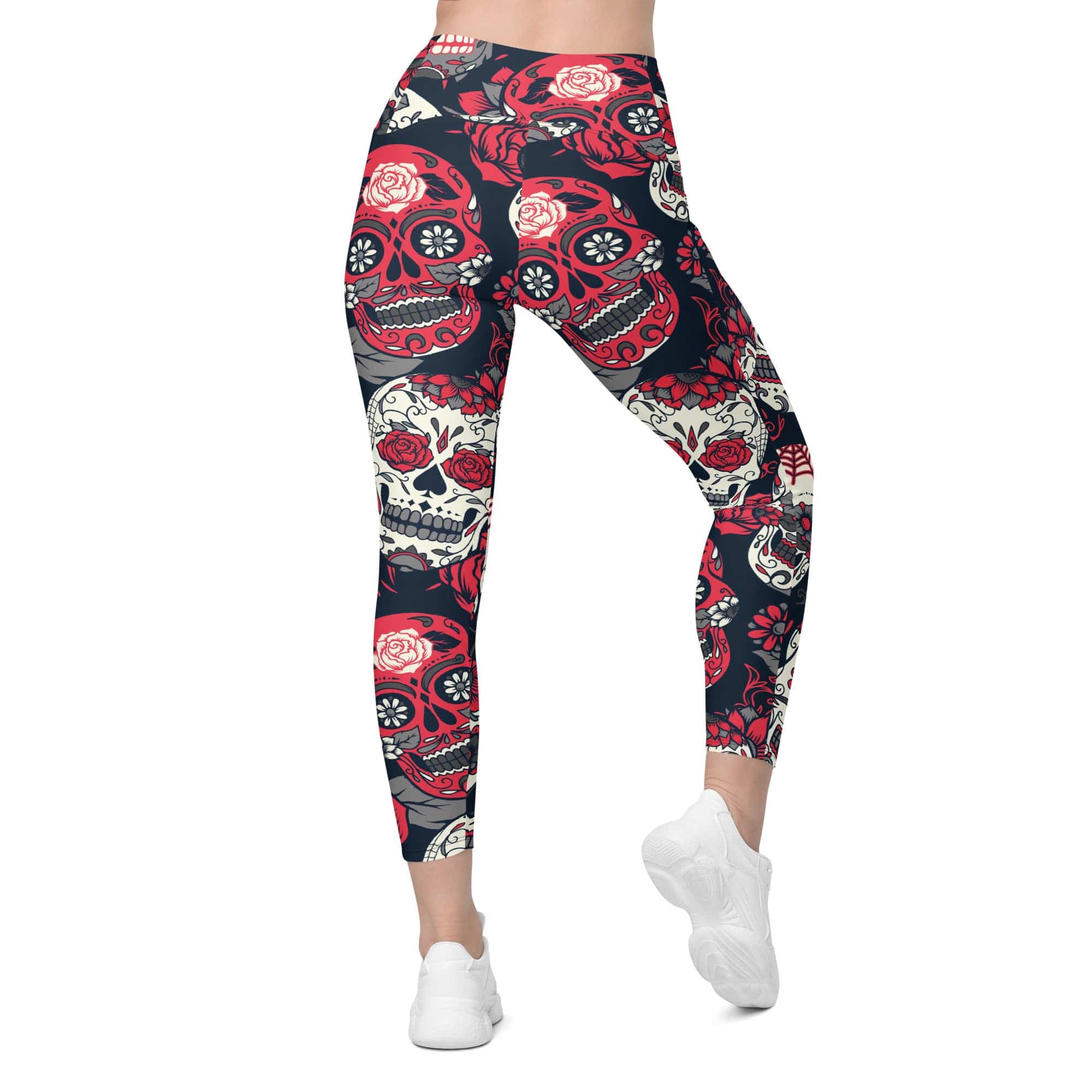 Sugar Skull Leggings With Pockets