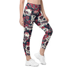 Sugar Skull Leggings With Pockets