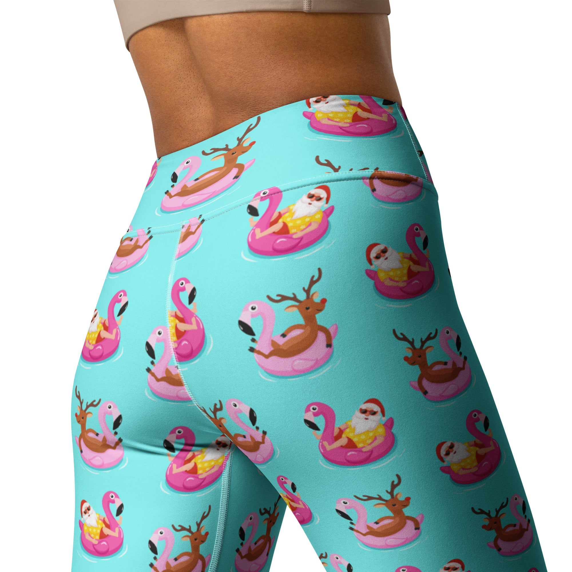 Summer Vibe Christmas Yoga Leggings