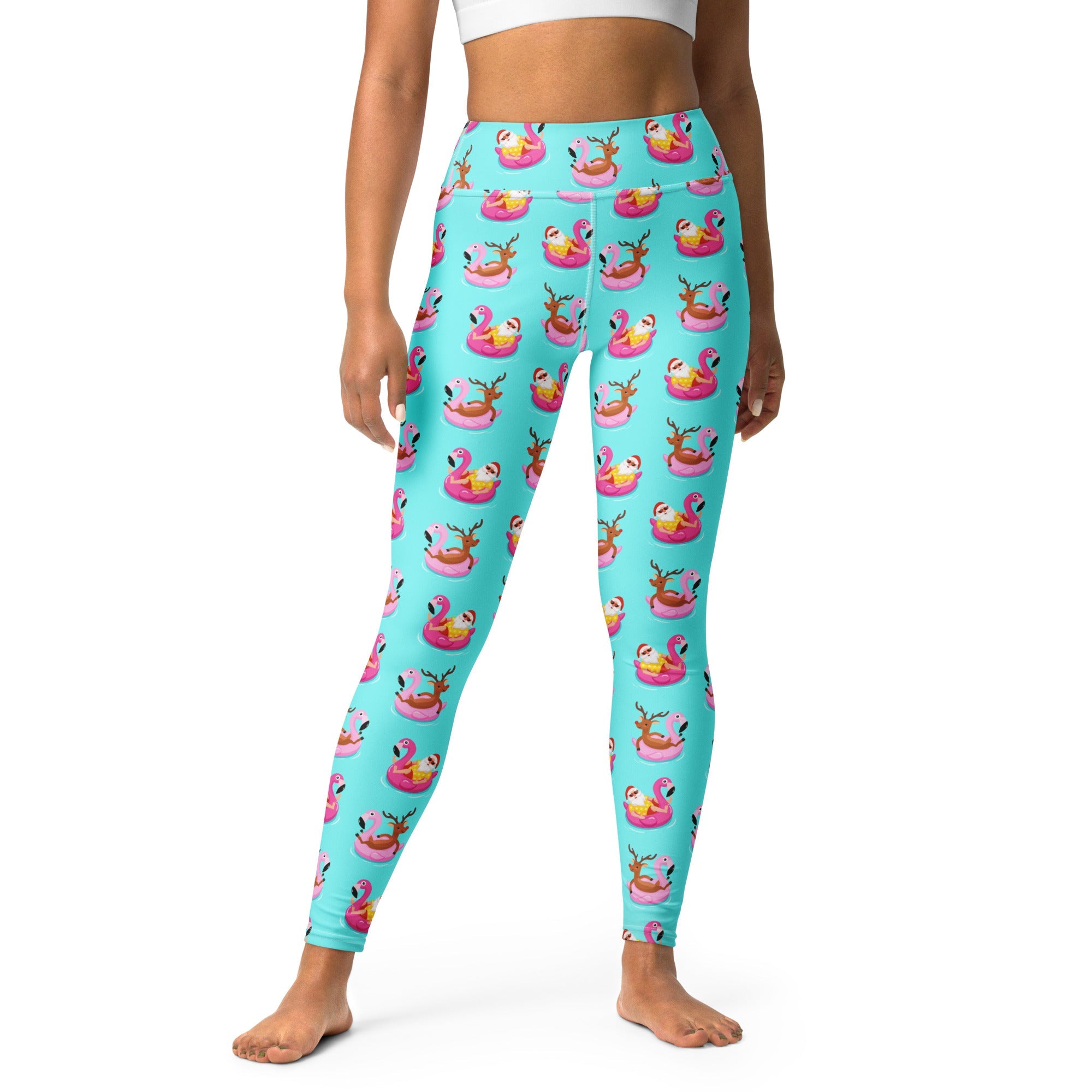 Summer Vibe Christmas Yoga Leggings