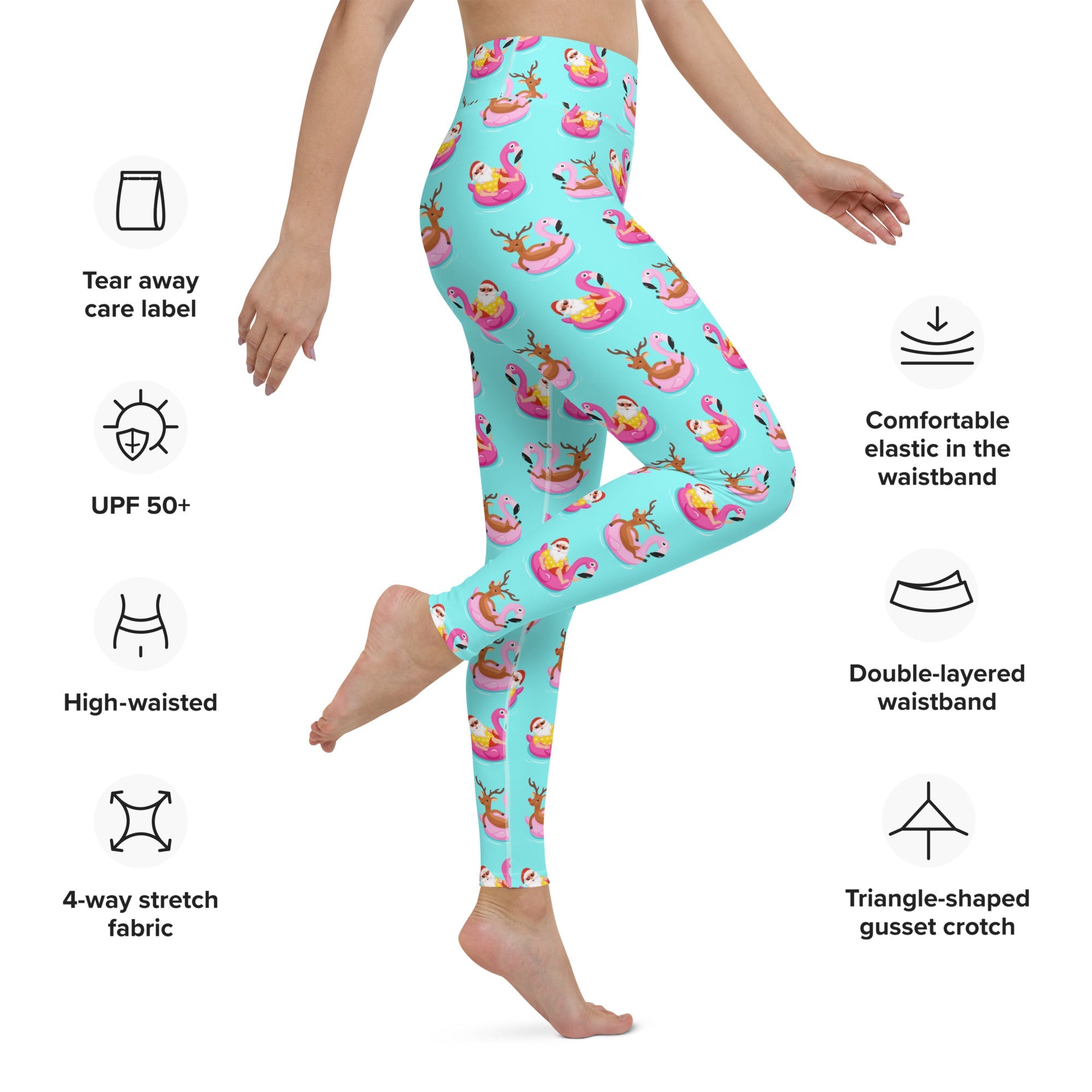 Summer Vibe Christmas Yoga Leggings