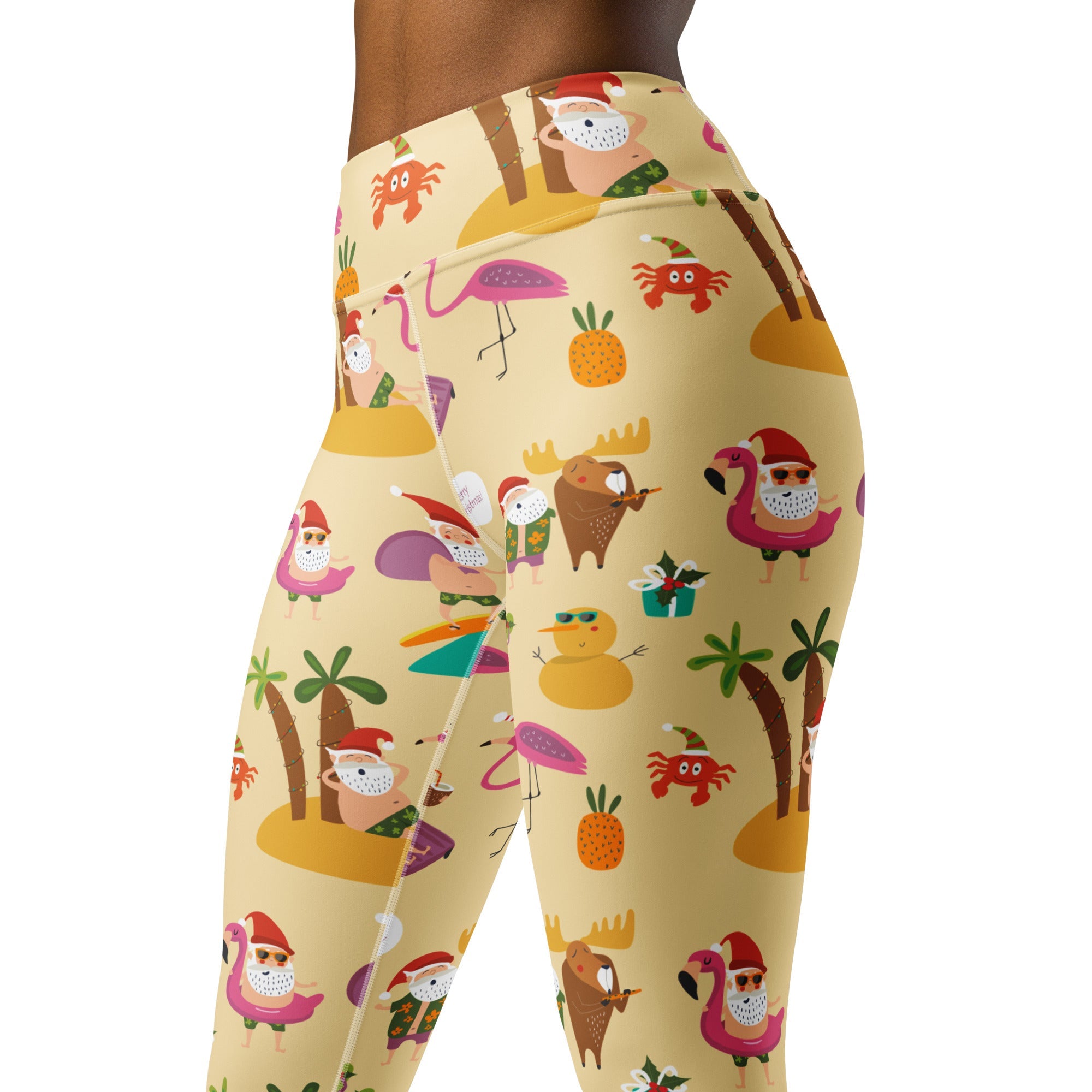 Summery Christmas Yoga Leggings