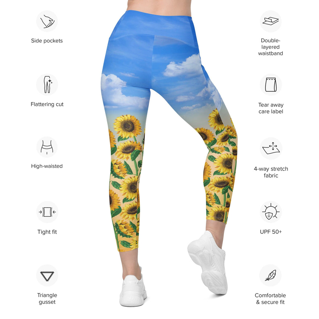 Sunflower Fields Leggings With Pockets
